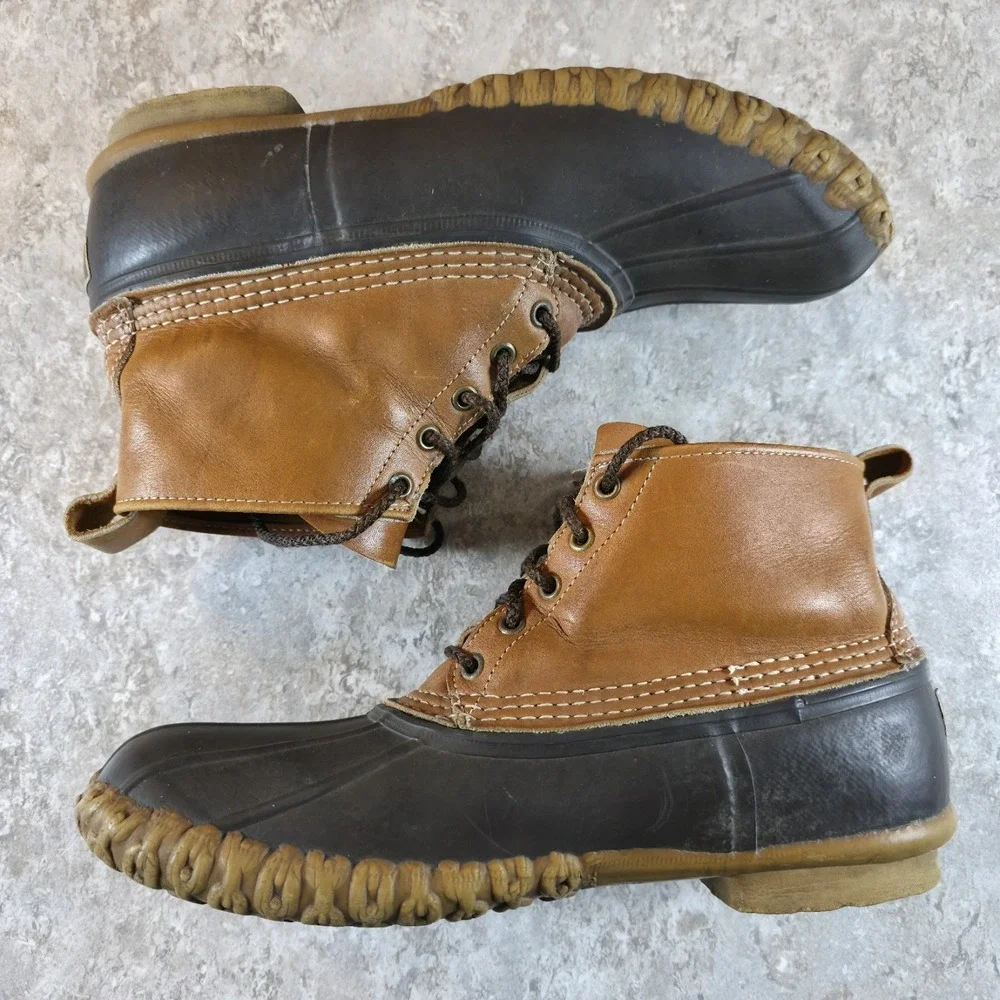 Vintage L.L. Bean Maine Hunting Shoe Waterproof Duck Boots Mens Size 10 Freeport